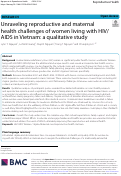 Cover page: Unraveling reproductive and maternal health challenges of women living with HIV/AIDS in Vietnam: a qualitative study