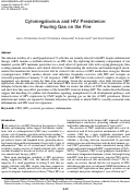 Cover page: Cytomegalovirus and HIV Persistence: Pouring Gas on the Fire