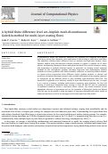 Cover page: A hybrid finite difference level set–implicit mesh discontinuous Galerkin method for multi-layer coating flows