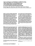 Cover page: Amino acid sequence and distribution of mRNA encoding a major skeletal muscle laminin binding protein: an extracellular matrix-associated protein with an unusual COOH-terminal polyaspartate domain.