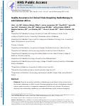 Cover page: Quality Assurance in Clinical Trials Requiring Radiation Therapy in Sub-Saharan Africa