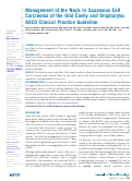 Cover page: Management of the Neck in Squamous Cell Carcinoma of the Oral Cavity and Oropharynx: ASCO Clinical Practice Guideline