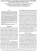 Cover page: Language Models That Accurately Represent Syntactic Structure Exhibit Higher Representational Similarity To Brain Activity