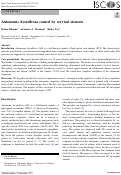 Cover page: Autonomic dysreflexia caused by cervical stenosis