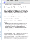 Cover page: Development and empirical user-centered evaluation of semantically-based query recommendation for an electronic health record search engine.