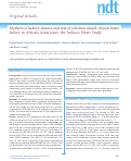 Cover page: Markers of kidney disease and risk of subclinical and clinical heart failure in African Americans: the Jackson Heart Study.