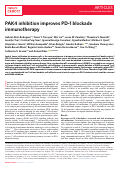 Cover page: Publisher Correction: PAK4 inhibition improves PD-1 blockade immunotherapy