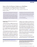 Cover page: State-of-the-Art Review: Evidence on Red Meat Consumption and Hypertension Outcomes