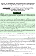 Cover page: Injecting and Sexual Networks and Sociodemographic Factors and Dual HIV Risk among People Who Inject Drugs: A Cross-sectional Study in Kermanshah Province, Iran.