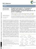 Cover page: Phosphine-promoted [4 + 3] annulation of allenoate with aziridines for synthesis of tetrahydroazepines: phosphine-dependent [3 + 3] and [4 + 3] pathways