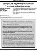 Cover page: Addressing System and Clinician Barriers to Emergency Department-initiated Buprenorphine: An Evaluation of Post-intervention Physician Outcomes