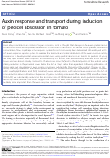 Cover page: Auxin response and transport during induction of pedicel abscission in tomato