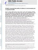 Cover page: GRADE: Assessing the quality of evidence in environmental and occupational health