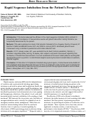 Cover page: Rapid Sequence Intubation from the Patient’s Perspective