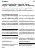 Cover page: Chromatin-remodeling SWI/SNF complex regulates coenzyme Q<sub>6</sub> synthesis and a metabolic shift to respiration in yeast.