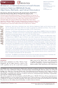 Cover page: Mediators of Atherosclerosis in South Asians Living in America (MASALA) Study: Objectives, Methods, and Cohort Description