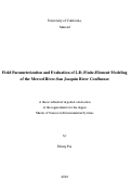 Cover page: Field parameterization and evaluation of 2-D, finite-element modeling of the Merced River-San Joaquin River confluence