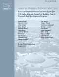 Cover page: R&amp;D AND IMPLEMENTATION OUTCOMES FROM THE U.S.-INDIA BILATERAL CENTER FOR BUILDING ENERGY RESEARCH AND DEVELOPMENT PROGRAM