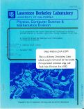 Cover page: A STOCHASTIC METHOD FOR MODELING FLUID DISPLACEMENT IN PETROLEUM RESERVOIRS