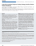 Cover page: A New Bronchodilator Response Grading Strategy Identifies Distinct Patient Populations