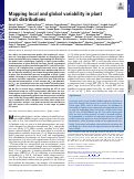 Cover page: Mapping local and global variability in plant trait distributions