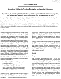 Cover page: Impacts of Deliberate Practice Simulation on Neonatal Outcomes