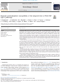 Cover page: Regional and hemispheric susceptibility of the temporal lobe to FTLD-TDP type C pathology