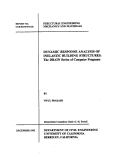 Cover page: Dynamic response analysis of inelastic building structures: the DRAIN series of computer programs