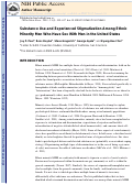 Cover page: Substance Use and Experienced Stigmatization Among Ethnic Minority Men Who Have Sex with Men in the United States