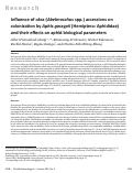 Cover page: Influence of Okra (Abelmoschus spp.) Accessions on Colonization by Aphis gossypii (Hemiptera: Aphididae) and Their Effects on Aphid Biological Parameters