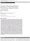 Cover page: Chronic Thromboembolic Pulmonary Hypertension