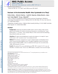 Cover page: Reviews in environmental health: How systematic are they?