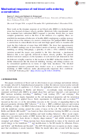 Cover page: Mechanical response of red blood cells entering a constriction