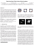 Cover page: Exploring Scalar Fields Using Critical Isovalues