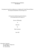 Cover page: Navigating the Road From Adolescence to Adulthood for Youth With and Without Developmental Disabilities: Parent Perspectives