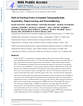 Cover page: Particle-Tracking Proton Computed Tomography—Data Acquisition, Preprocessing, and Preconditioning