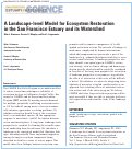 Cover page: A Landscape-level Model for Ecosystem Restoration in the San Francisco Estuary and Its Watershed