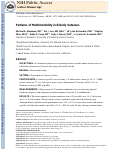 Cover page: Patterns of Multimorbidity in Elderly Veterans