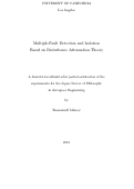 Cover page: Multiple-Fault Detection and Isolation Based on Disturbance Attenuation Theory