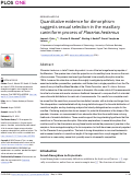 Cover page: Quantitative evidence for dimorphism suggests sexual selection in the maxillary caniniform process of Placerias hesternus.