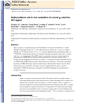 Cover page: Radiosynthesis and in vivo evaluation of a novel σ 1 selective PET ligand