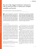 Cover page: The role of the integral membrane nucleoporins Ndc1p and Pom152p in nuclear pore complex assembly and function