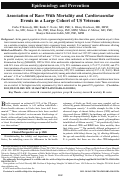 Cover page: Response to Letter Regarding Article, “Association of Race With Mortality and Cardiovascular Events in a Large Cohort of US Veterans”