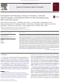 Cover page: Development and Preliminary Testing of a Promotora - Delivered, Spanish Language, Counseling Intervention for Heavy Drinking among Male, Latino Day Laborers