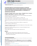 Cover page: Long‐term follow‐up assessment of opioid use outcomes among individuals with comorbid mental disorders and opioid use disorder treated with buprenorphine or methadone in a randomized clinical trial