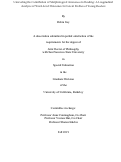 Cover page: Unraveling the Contribution of Morphological Awareness to Reading: A Longitudinal Analysis of Word-Level Outcomes for Latent Profiles of Young Readers