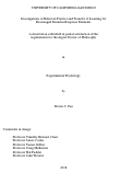 Cover page: Investigations of Retrieval Practice and Transfer of Learning for Rearranged Stimulus-Response Elements