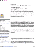 Cover page: Crystal structure of an RNA/DNA strand exchange junction