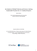 Cover page: An Analysis of Global Fisheries and Factors Limiting Sustainable Practices for U.S. Seafood Imports