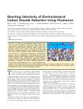 Cover page: Directing Selectivity of Electrochemical Carbon Dioxide Reduction Using Plasmonics